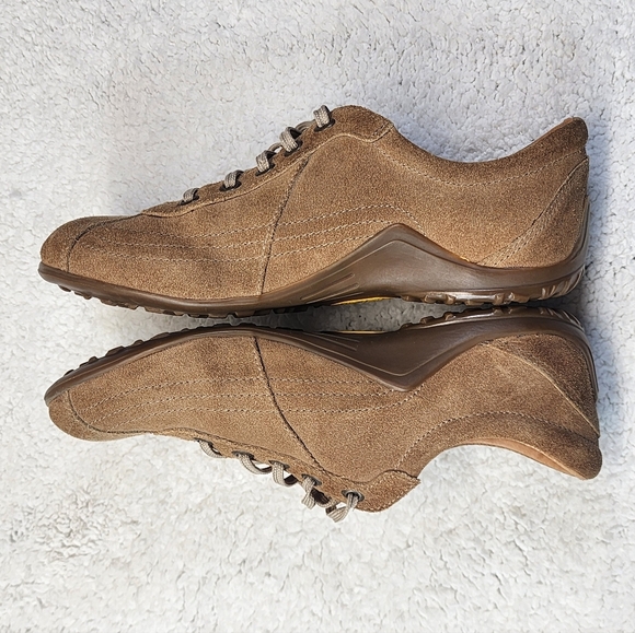 Vibram/Crawford Unisex Shoes in Tan Suede Leather, EUR 39, US Women8.5, Men6.5 - Picture 6 of 9